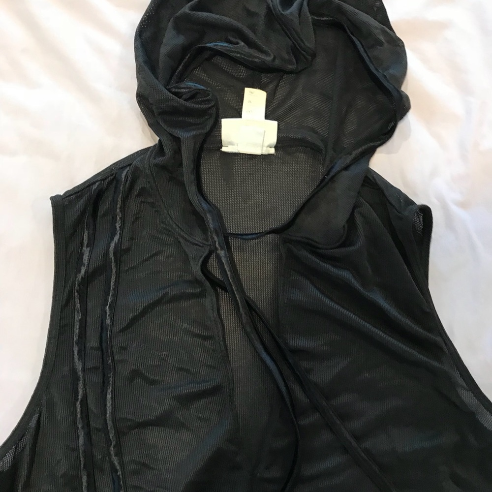 Sleeveless see thru top